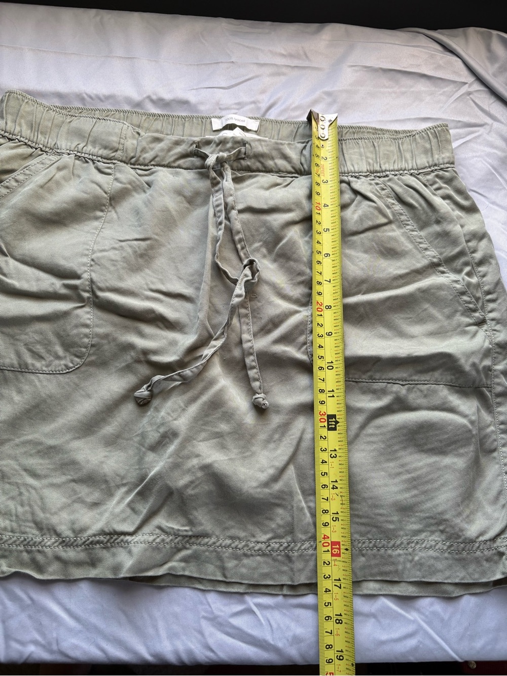 Light Sage Drawstring Mini Skort - Picture 4 of 4